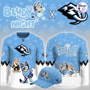 Utah Mammoth x Bluey Night Limited Edition Hockey Jersey