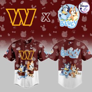 Washington Commanders x Bluey Night Limited Edition Jersey 2