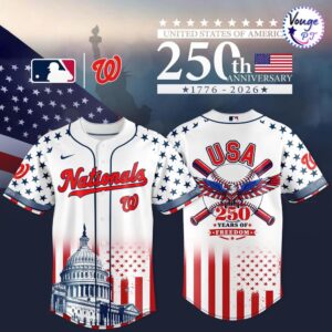 Washington Nationals x 250th Anniversary of the United States Baseball Jersey 2