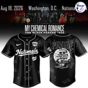 Washington Nationals x My Chemical Romance The Black Parade 2026 Baseball Jersey