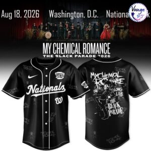 Washington Nationals x My Chemical Romance The Black Parade 2026 Jersey