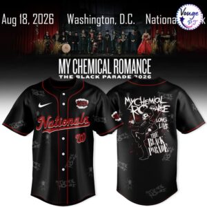 Washington Nationals x My Chemical Romance The Black Parade 2026 Jersey 2