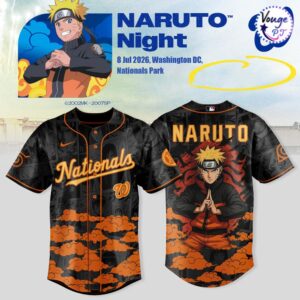Washington Nationals x Naruto Night 2026 Baseball Jersey