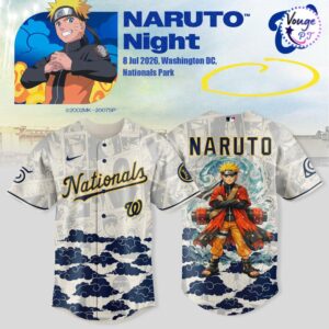 Washington Nationals x Naruto Night 2026 Baseball Jersey 2