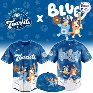 Asheville Tourists x Bluey Night Limited Edition Baseball Jersey 1