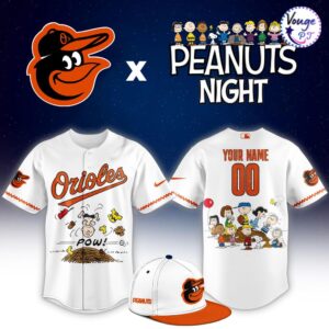 Baltimore Orioles x Peanuts Night Custom Baseball Jersey
