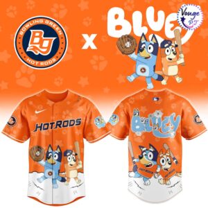 Bowling Green Hot Rods x Bluey Night New Limited Baseball Jersey 2