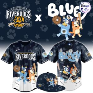 Charleston RiverDogs x Bluey Night New Limited Baseball Jersey
