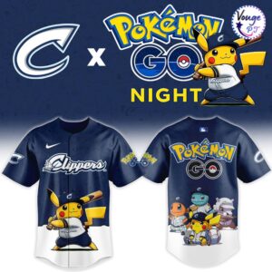 Columbus Clippers x Pokemon GO Night Custom Baseball Jersey 2