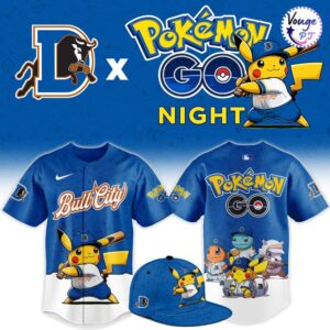 Durham Bulls x Pokemon GO Night Custom Baseball Jersey 1