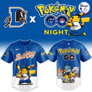 Durham Bulls x Pokemon GO Night Custom Baseball Jersey 2