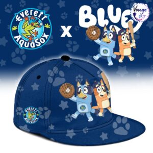 Everett AquaSox x Bluey Night Limited Edition Baseball Jersey 3