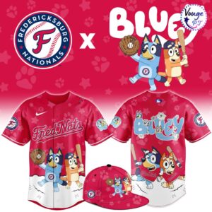 Fredericksburg Nationals x Bluey Night New Limited Baseball Jersey