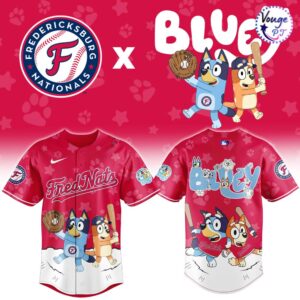 Fredericksburg Nationals x Bluey Night New Limited Baseball Jersey 2