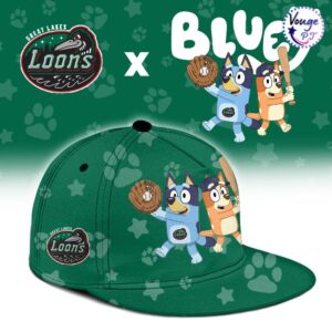 Great Lakes Loons x Bluey Night Limited Edition Baseball Jersey 3