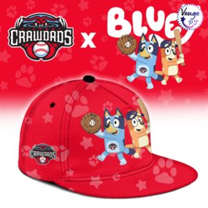 Hickory Crawdads x Bluey Night Limited New Limited Baseball Jersey 3