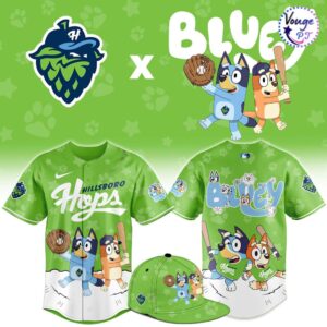 Hillsboro Hops x Bluey Night Limited Edition Baseball Jersey 1