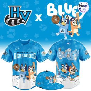Hudson Valley Renegades x Bluey Night New Limited Baseball Jersey