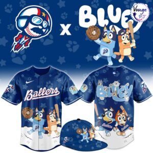 Kannapolis Cannon Ballers x Bluey Night New Limited Baseball Jersey
