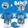 Lansing Lugnuts x Bluey Night Limited Edition Baseball Jersey