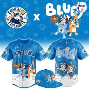 Lake County Captains x Bluey Night Limited Edition Baseball Jersey 1