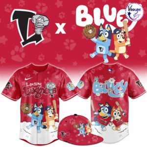 Lansing Lugnuts x Bluey Night Limited Edition Baseball Jersey 1