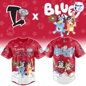 Lansing Lugnuts x Bluey Night Limited Edition Baseball Jersey 2
