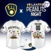Cleveland Guardians x Peanuts Night Custom Baseball Jersey