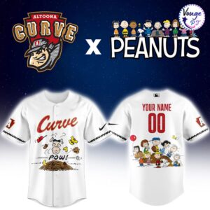 Nashville Sounds x Peanuts Night Custom Baseball Jersey 2