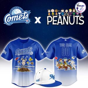 Oklahoma City Comets x Peanuts Night Custom Baseball Jersey