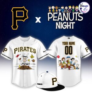 Pittsburgh Pirates x Peanuts Night Custom Baseball Jersey