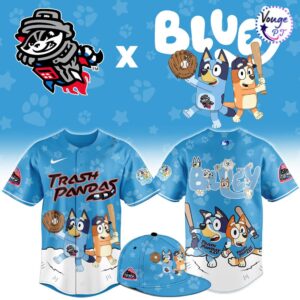 Rocket City Trash Pandas x Bluey Night Limited Edition Baseball Jersey