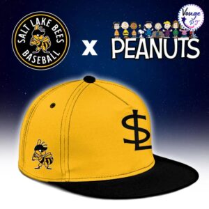 Salt Lake Bees x Peanuts Night Custom Baseball Jersey 3