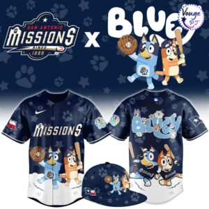 San Antonio Missions x Bluey Night Limited Edition Baseball Jersey
