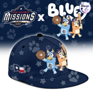 San Antonio Missions x Bluey Night Limited Edition Baseball Jersey 3