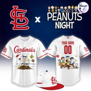 St. Louis Cardinals x Peanuts Night Custom Baseball Jersey