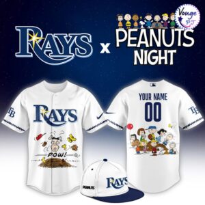 Tampa Bay Rays x Peanuts Night Custom Baseball Jersey
