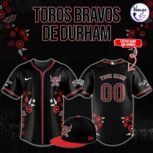Toros Bravos de Durham Custom Baseball Jersey 1