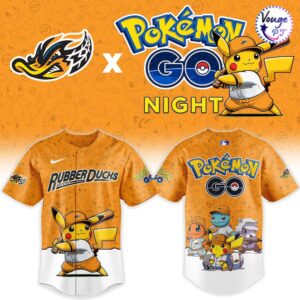 Akron RubberDucks x Pokemon GO Night 2026 Custom Baseball Jersey 2