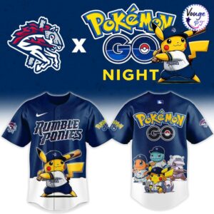 Binghamton Rumble Ponies x Pokemon GO Night 2026 Custom Baseball Jersey 2