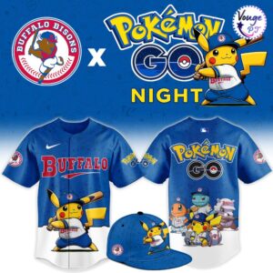 Buffalo Bisons x Pokemon GO Night 2026 Custom Baseball Jersey