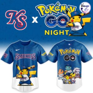 Knoxville Smokies x Pokemon GO Night 2026 Custom Baseball Jersey 2