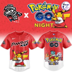 Rocket City Trash Pandas x Pokemon GO Night 2026 Custom Baseball Jersey 2