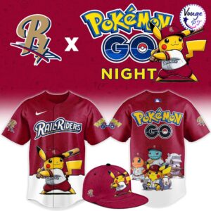 ScrantonWilkes-Barre RailRiders x Pokemon GO Night 2026 Custom Baseball Jersey