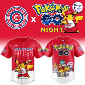 South Bend Cubs x Pokemon GO Night2026 Custom Baseball Jersey 2