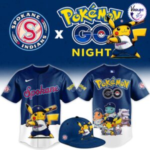 Spokane Indians x Pokemon GO Night 2026 Custom Baseball Jersey