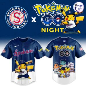 Spokane Indians x Pokemon GO Night 2026 Custom Baseball Jersey 2