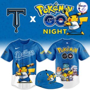 Tulsa Drillers x Pokemon GO Night 2026 Custom Baseball Jersey