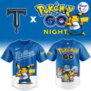 Tulsa Drillers x Pokemon GO Night 2026 Custom Baseball Jersey 2