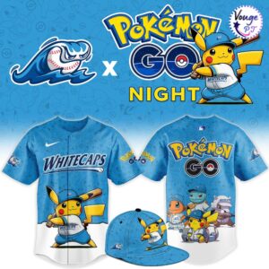 West Michigan Whitecaps x Pokemon GO Night 2026 Custom Baseball Jersey